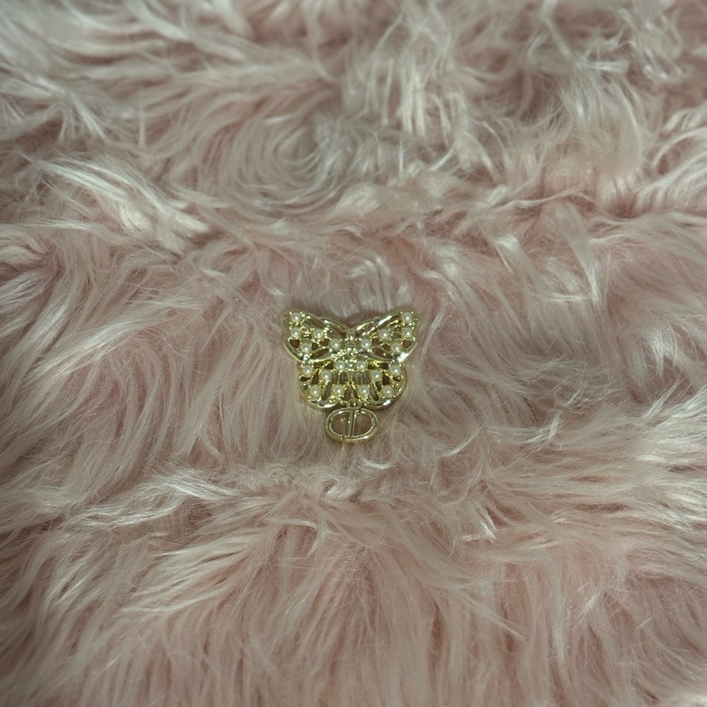 Gold Butterfly Brooch